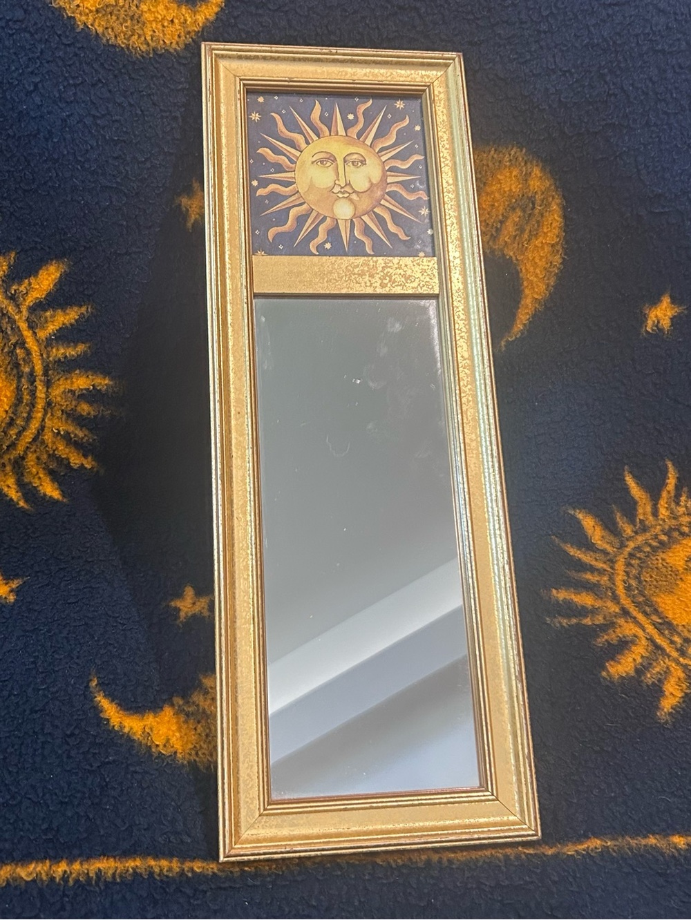 VTG 90s Mary Beth Zeitz Sun Mirror Celestial Whimsigoth Fairycore Wall Decor HTF